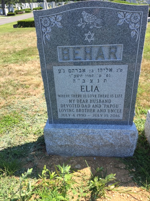 BEHAR ELIA COMPLETED AND SET 8-3-17